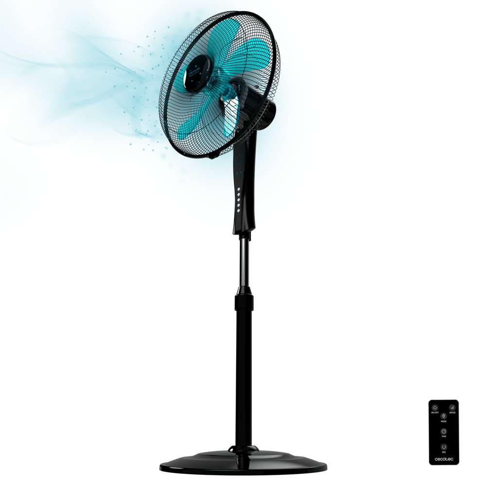 Cecotec Stand Fan, 16Inch, 3Blades, 50Watts, Black - 5905