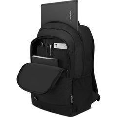 Lenovo Sele Targus 16" Sport Backpack Sporty Outside & Business Inside Lightweight Large Zippered Two Water Bottle Black - CompuMe