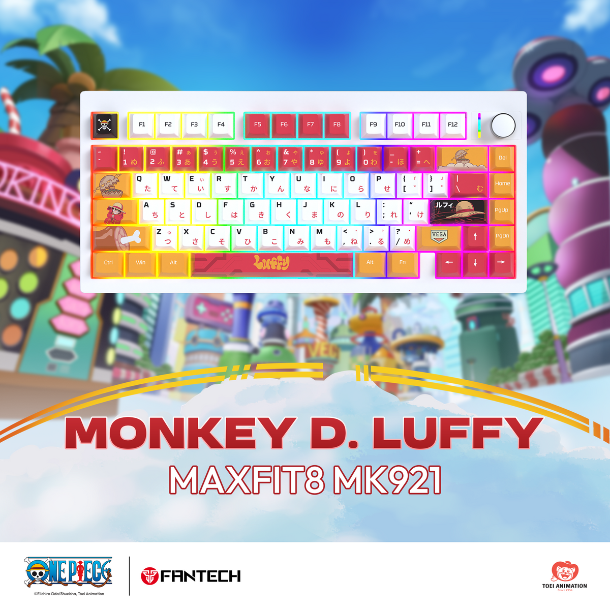 Fantech MK921 MAXFIT8 QMK Mechanical Keyboard LUFFY