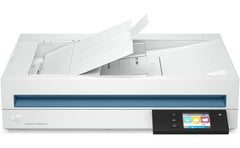 HP ScanJet Pro N4600 FNW1 Flatbed Scanner, Up to 1200 DPI Scan Resolution, 100 Sheets Document Feeder Capacity, 6000 Pages Duty Cycle, Wi-Fi / USB / Ethernet Connectivity, White