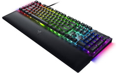 Razer Blackwidow V4 Mechanical 6 Dedicated Macro Keys Magnetic Wrist Rest Doubleshot Abs Keycaps Green Switches Black