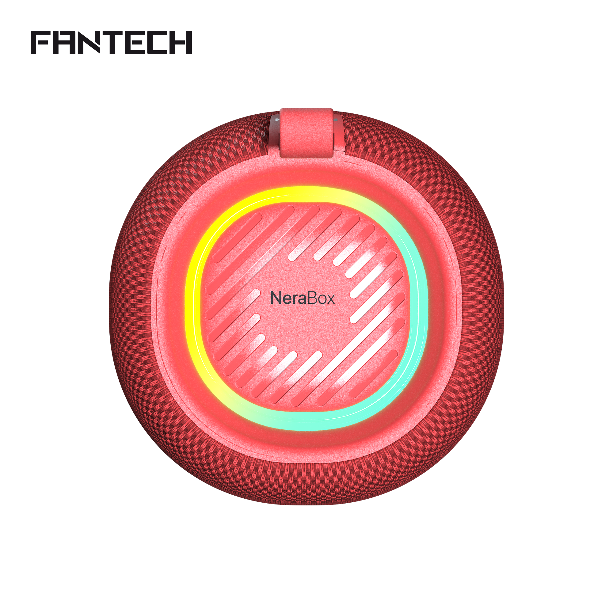FANTECH BS159 True Wireless RMS Speaker TWS Deep Bass 10W 57mm Driver 4 - Way Connectivity BT TF Card USB RGB Portable Speaker - Red