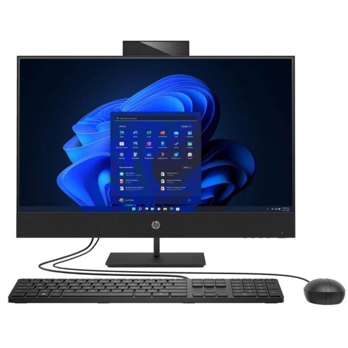 HP ProOne 440 G9 Professional All-in-One PC (2023) NEW 14Gen Intel Core i7 20-Cores w/ 24" IPS NONE Touch Display Display & Protected by HP Wolf Security - Black