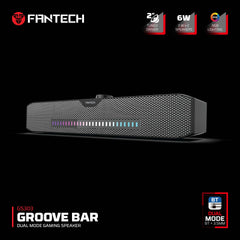 FANTECH GS303 GROOVE BAR DUAL MODE RGB LIGHTING GAMING SPEAKER - CompuMe