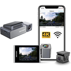 Hikvision AE-DC8222-C8 PRO 4K 2-Channel GPS Wi-Fi Dash Camera