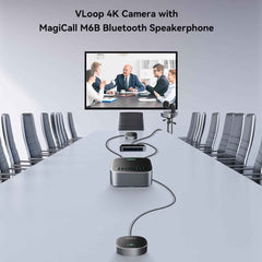 Tenveo VA612-EX Video 4K 12x Optical Zoom PTZ Camera with Bluetooth Speakerphone Office Equipment Conference System