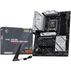MSI MAG X870E GAMING MAX WIFI Motherboard, ATX - Supports AMD Ryzen 9000 / 8000 / 7000 Processors, AM5 - DDR5 , Wi-Fi 7, 5G LAN