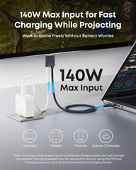 ANKER NANO USB-C TO HDMI CABLE 6FT 4K BRAIDED BLACK
