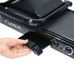 Lexical Contact Grill, 1600Watts, Black - LSM-2550-2