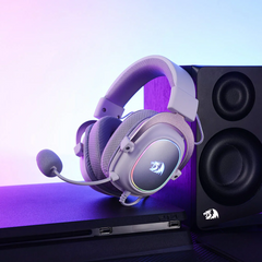 Redragon H510 ZEUS-X RGB White Wired Gaming Headset - CompuMe