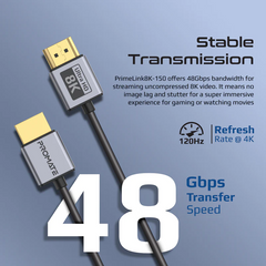 Promate PRIMELINK8K-150 Certified Ultra-High-Speed 8K@60Hz HDMI Slim Flexible Cable