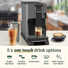 Cuisinart Fully Automatic Espresso Machine, 1.5Lit, 1690Watts, Black - EM550E