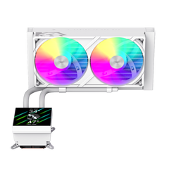 GAMEMAX GLACIER 240 LIQUID CPU COOLER WHITE