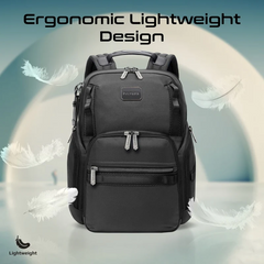 Promate ORACLE-BP SecureStorage 15.6" Laptop Backpack with Multiple Compartments - Black