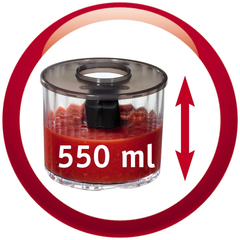 Moulinex Chopper, 0.5Lit, 500Watts, Silver - DP790A27