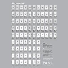 Sorex Sticky Label A4, 12 Pieces