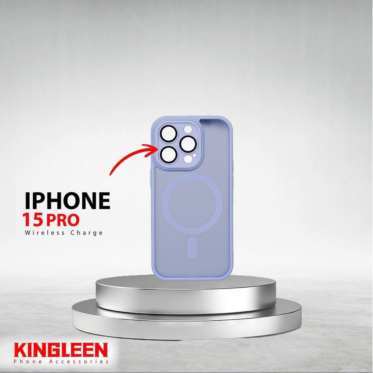 King Leen Cover iPhone 15Pro, Black Camera, Multicolour - IPH-PRO-BL15