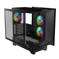 GAMDIAS ATLAS M1 ARGB MID TOWER GAMING CASE - BLACK