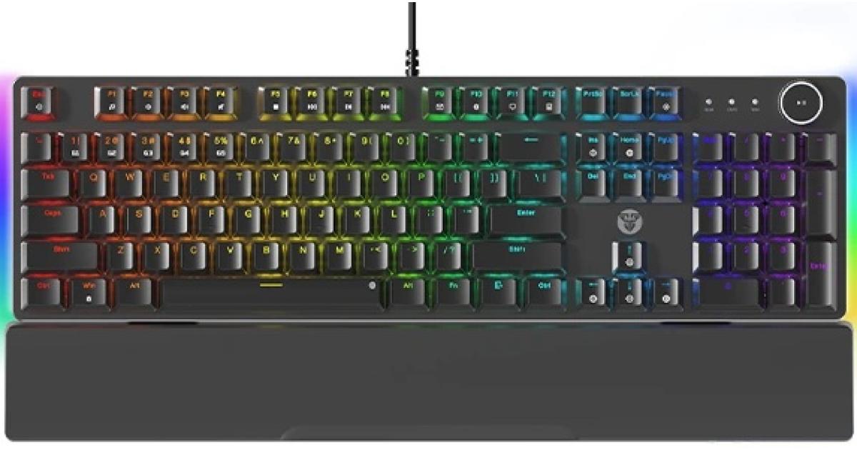 Fantech MK894 Maxpower II Mechanical Gaming Keyboard Black, Speed Grey, (Soft Linear Keys).