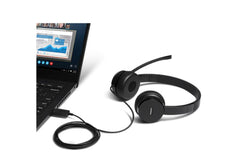 Lenovo 100 Stereo Headset VIOP USB Headset is perfect blend of on-ear business-ready stereo