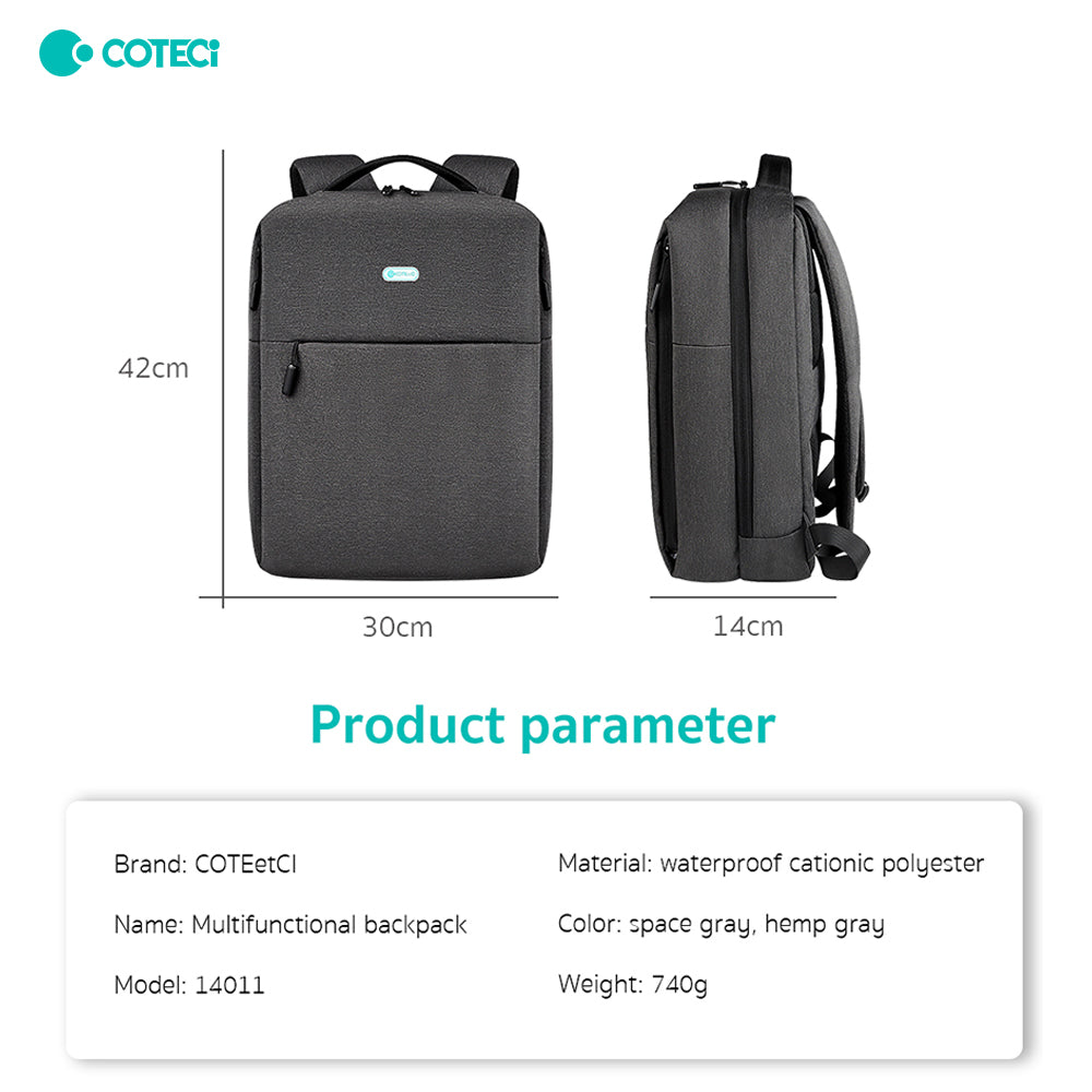 Coteci Laptop BackPack 14 - 16 Inches Laptop/Tablet