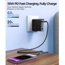 Joyroom JR-A31 fast Charging Data Type-C To Lightning Cable, CL3 30W 1.2m black / 1 Year Warranty