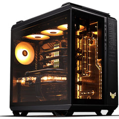 Asus Tuf Gt502 Plus Dual Chamber Design Independent Cooling Zones For The Cpu & Gpu W/ Pre Installed 4 Argb Fans Black - CompuMe