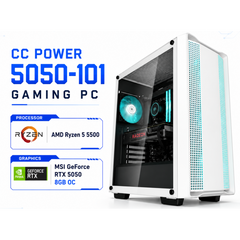 CC POWER 5050-101 Gaming PC – AMD Ryzen 5 5500 | MSI GeForce RTX 5050 8GB OC | 16GB DDR4 | 500GB NVMe