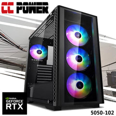 CC Power 5050-102 Gaming PC NEW 12Gen Intel Core i5 6-Cores w/ Nvidia RTX 5050 8GB DDR6 & Advanced Air Cooler