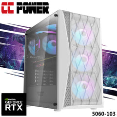 Cc Power 5060 103 Gaming Pc 5gen Amd Ryzen 5 6 Cores W/ Nvidia Rtx 5060 8gb Ddr7 & Advance Air Cooler
