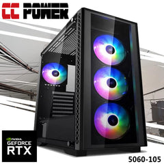 CC Power 5060-105 Gaming PC 5Gen AMD Ryzen 5 5600 6-Cores w/ Nvidia RTX 5060 8GB DDR7 & Advance Air Cooler