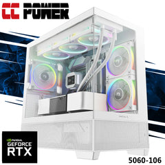 CC Power 5060-106 Gaming PC NEW 9Gen AMD Ryzen 5 9600X 6-Cores w/ Nvidia RTX 5060 8GB DDR7 & DDR5 Memory & Advanced Air Cooler