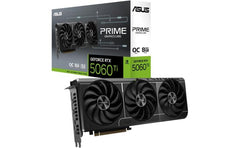ASUS PRIME GeForce RTX 5060 TI 8GB GDDR7 128-Bit Memory, 2572 MHz Boost Clock, 28 Gbps Memory Speed, 4608 CUDA Cores