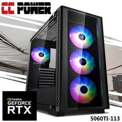 CC Power 5060TI-113 Gaming PC 5Gen AMD Ryzen 7 8-Cores w/ Nvidia RTX 5060TI 8GB DDR7 & Advance Air Cooler