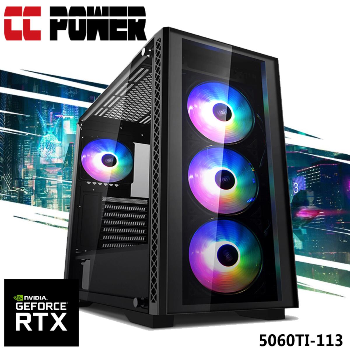 Cc Power 5060ti 113 Gaming Pc 5gen Amd Ryzen 7 8 Cores W/ Nvidia Rtx 5060ti 16gb Ddr7 & Advance Air Cooler