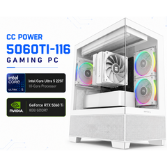 CC POWER 5060TI-116 Gaming PC – Intel Core Ultra 5 225F | GeForce RTX 5060 Ti 8GB | 16GB DDR5 | 500GB NVMe