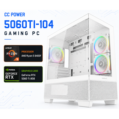 CC POWER 5060TI-104 Gaming PC – AMD Ryzen 5 8400F | GeForce RTX 5060 Ti 8GB | 16GB DDR5 | 500GB NVMe