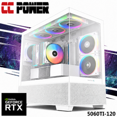 CC Power 5060TI-120 Gaming PC NEW 7Gen AMD Ryzen 7 7700 8-Cores w/ Nvidia RTX 5060 TI 16GB DDR7 & DDR5 Memory & Advanced Air Cooler