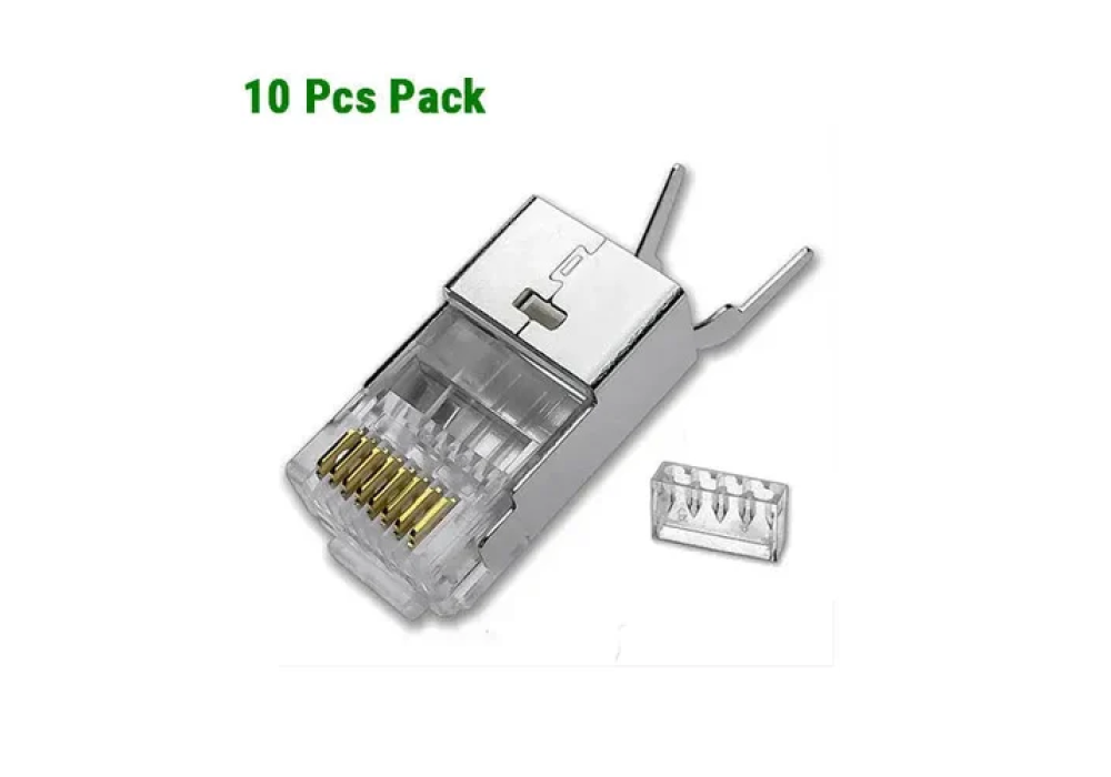 UGREEN Cat 7 Shielded RJ45 Modular Plug Connecter Gold-plated 50U - 10 Pieces
