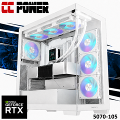 CC Power 5070-105 Gaming PC 14Gen Intel Core i9 K-Series 24-Cores w/ Nvidia RTX 5070 12GB DDR7 & Liquid Cooler