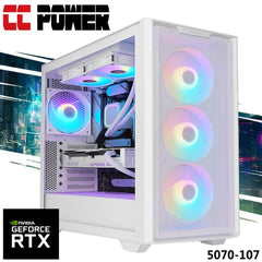 Cc Power 5070 107 Gaming Pc New 9gen Amd Ryzen 9 9900x 12 Cores W/ Nvidia Rtx 5070 12gb Ddr7 W/ Ddr5 Memory & Liquid Cooler - CompuMe