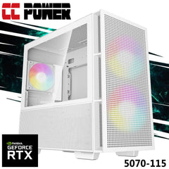 CC Power 5070-115 Gaming PC NEW 7Gen AMD Ryzen 9 7900X 12-Cores w/ Nvidia RTX 5070 12GB GDDR7 & DDR5 Memory & Advanced Air Cooler