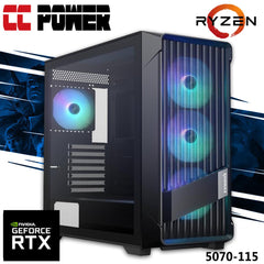 Cc Power 5070 115 Gaming Pc New 9gen Amd Ryzen 9 9900x 12 Cores W/ Nvidia Rtx 5070 12gb Ddr7 W/ Ddr5 Memory & Advanced Air Cooler