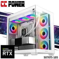 CC Power 5070TI-105 Gaming PC 14Gen Intel Core i7 K-Series 20-Cores w/ Nvidia RTX 5070 TI 16GB DDR7 & Liquid Cooler