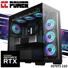 CC Power 5070TI-110 Gaming PC NEW 9Gen AMD Ryzen 9 9950X3D 16-Cores w/ NEW Nvidia RTX 5070 TI 16GB & Liquid Cooler