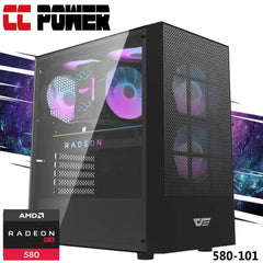 Cc Power 580 101 Gaming Pc 5gen Amd Ryzen 5 6 Cores W/ Amd Radeon Rx 580 Gts 8gb Gddr5 & Advance Air Cooler - CompuMe