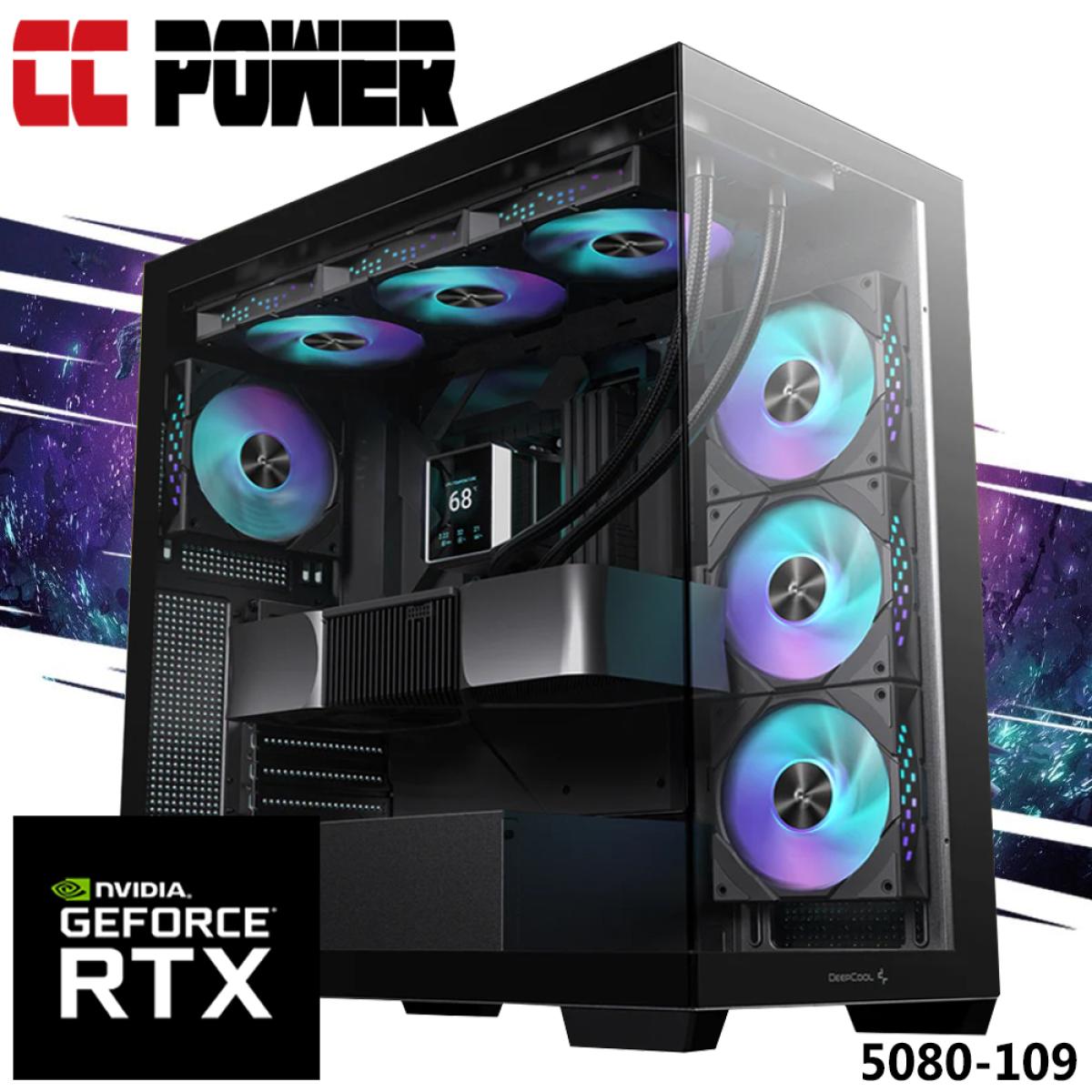 CC Power 5080-109 Gaming PC NEW 9Gen AMD Ryzen 9 9950X3D 8-Cores w/ NEW Nvidia RTX 5080 16GB & Liquid Cooler