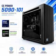 CC POWER 5090-101 Gaming PC | Intel Core Ultra 9 285K | Nvidia GeForce RTX 5090 32GB | 64GB DDR5 | 2TB NVMe