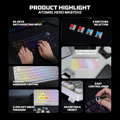 Fantech RGB mechanical gaming keyboard for computer setup