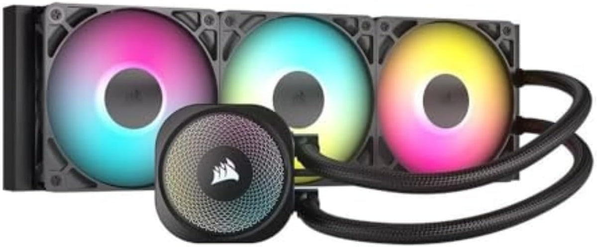 Nautilus 360 RS ARGB Liquid CPU Cooler – 360mm AIO – Low-Noise – Direct Motherboard Connection – Daisy-Chain – Intel LGA 1851/1700, AMD AM5/AM4 – 3X RS120 ARGB Fans Included – Black